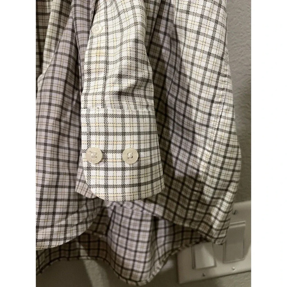 Fairway & Greene The Club Shirt  XL Green Striped Button Down Long Sleeve Cotton - Picture 11 of 12